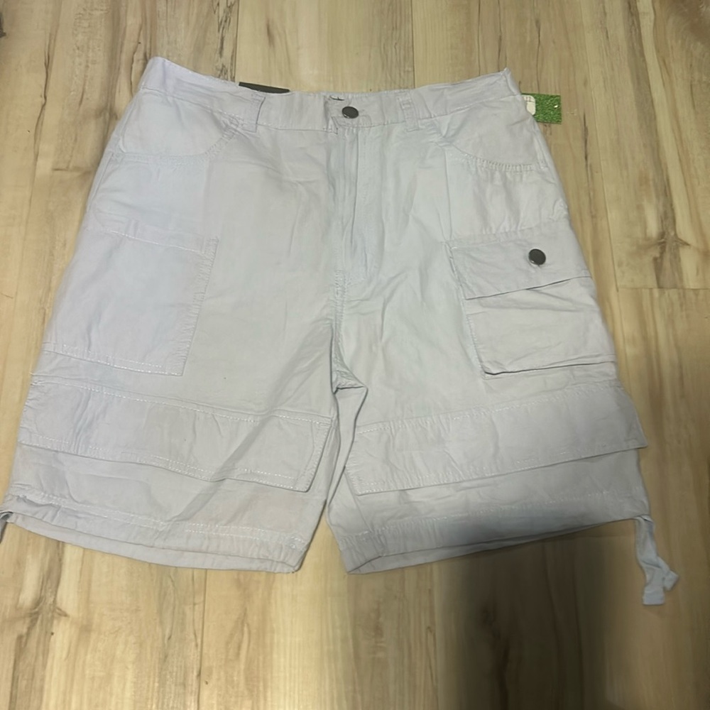 Green Goddess white  Cargo Shorts (Las)